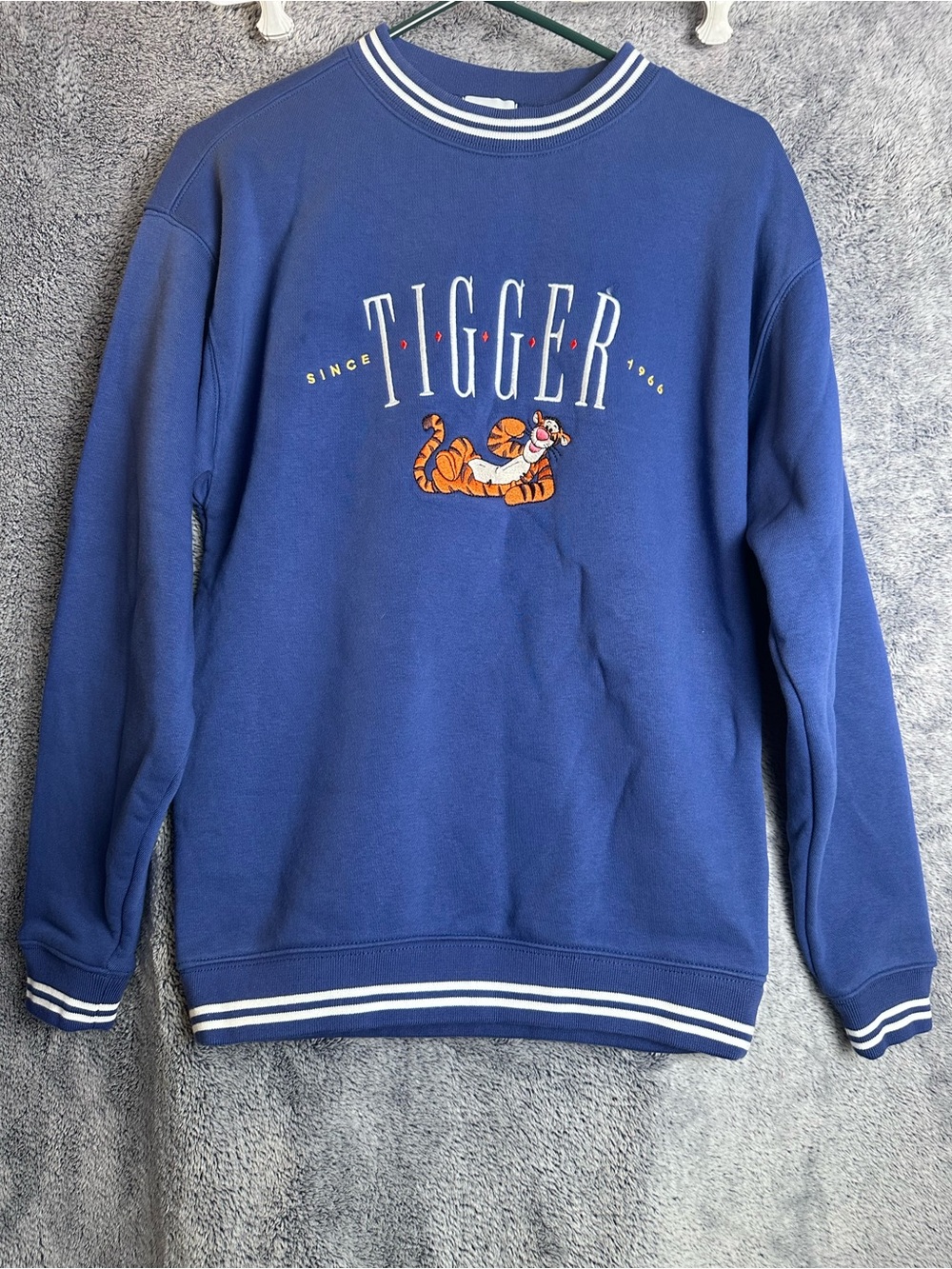 Disney Tigger Crewneck Sweatshirt in Navy with Orange Accent